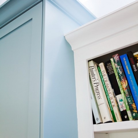 Bespoke bookshelves, Close-up